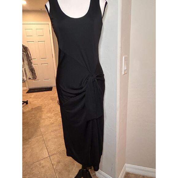 I.N.C. International Concepts Women's Tie Front Midi Dress Black Size Small 4-8 - Picture 10 of 12